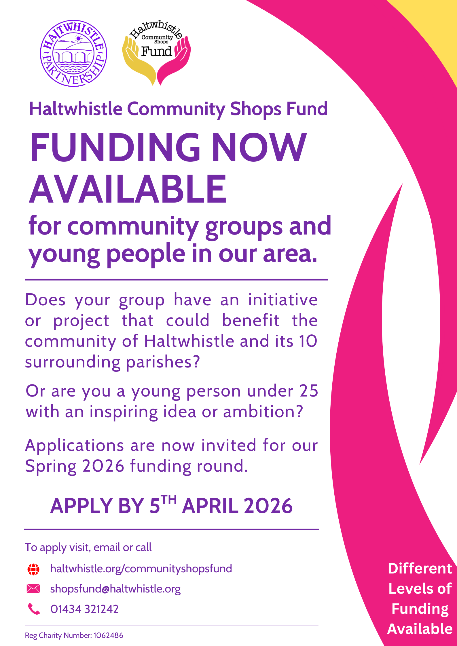 Community Shops Fund Spring26 Poster