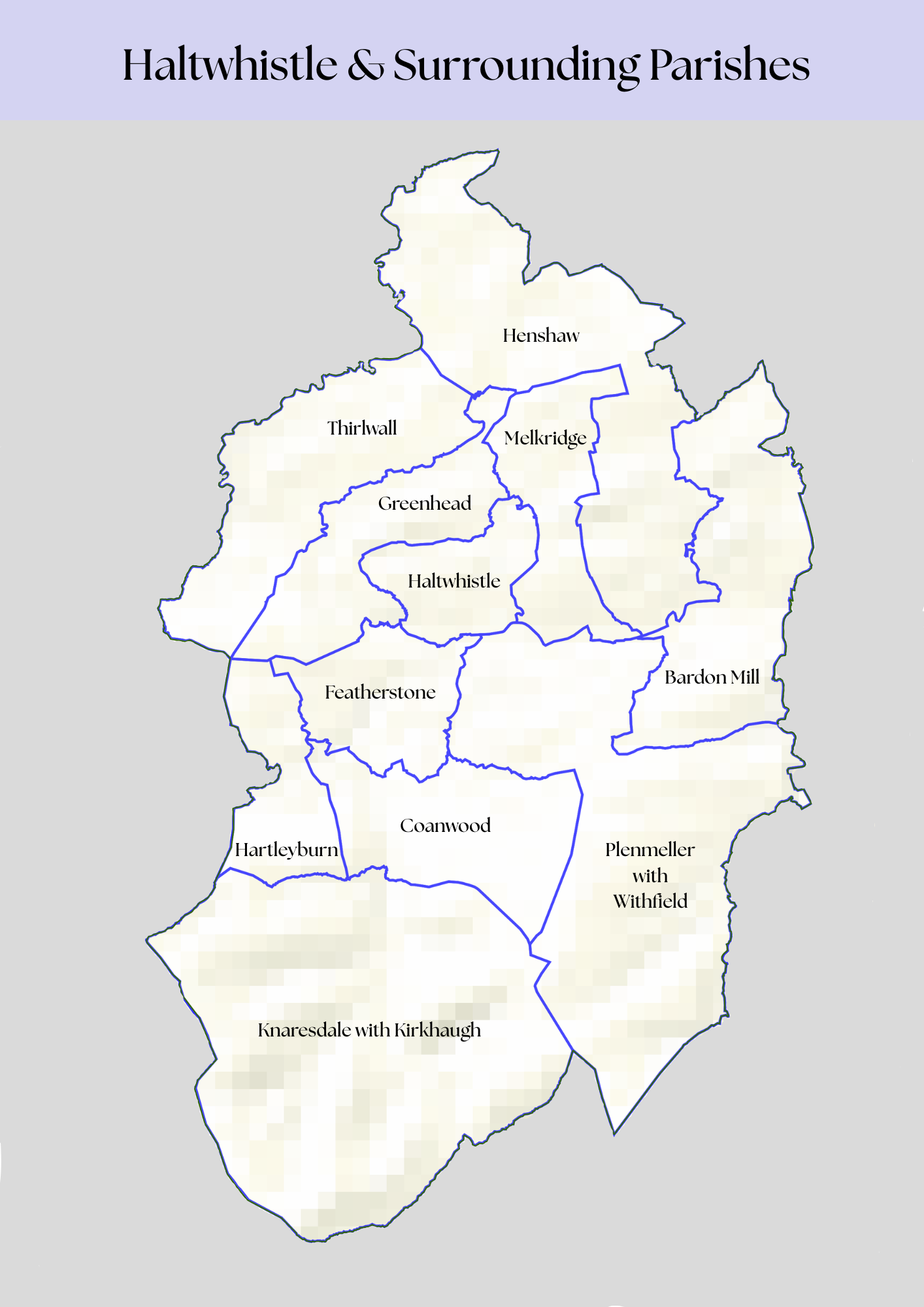 Haltwhistle and Parishes map
